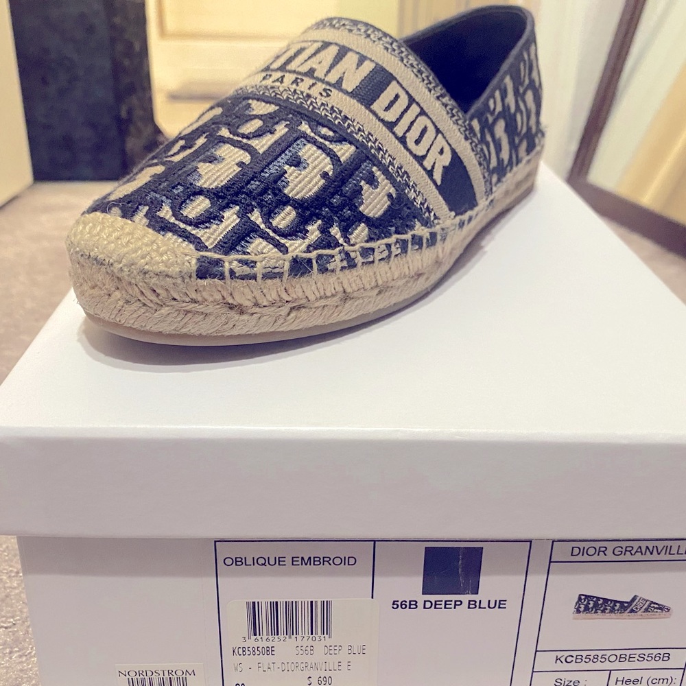 Dior Granville, Deep Blue, Size 39
